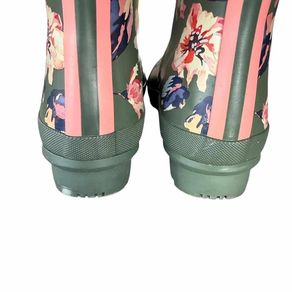 Joules Wellies Molly Mid Calf US 6 UK 4 Garden Pull On rain Boots